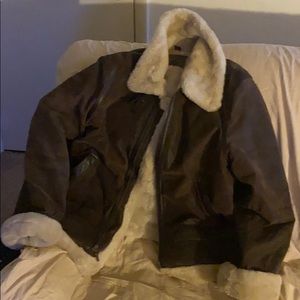 Saint Johns bay leather jacket coat